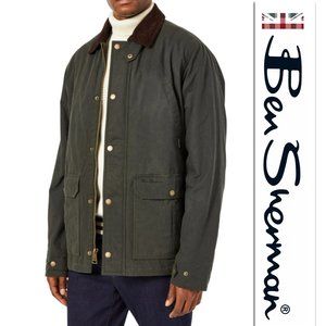 Ben Sherman Coated Cotton Jacket - Loden